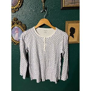 Roller Rabbit | Blue Hearts Pajama Top Only Size Small